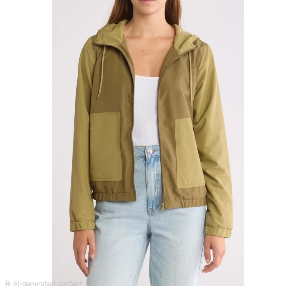 Volcum Womens Zip Up Windbreaker Jacket